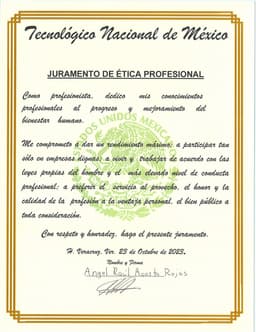 Juramento de ética profesional