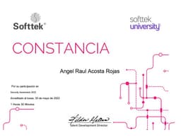 Diploma concientización de seguridad